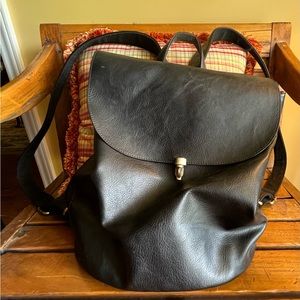 No Name Black Vegan Backpack Purse
